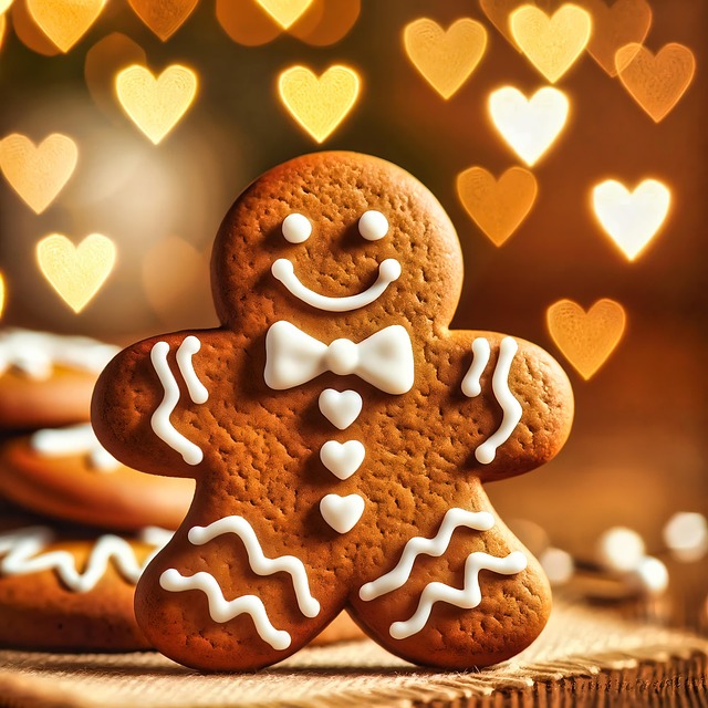Free ai generated gingerbread man cookie illustration