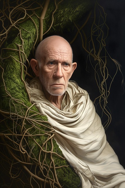 Free ai generated wisdom man illustration
