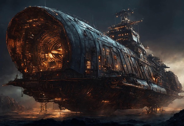 Free ai generated spaceship spacecraft illustration