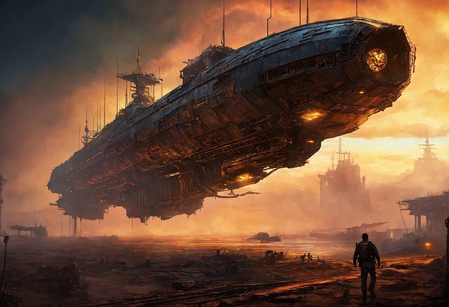 Download free HD stock image of Ai Generated Spaceship Free ai generated spaceship space station illustration