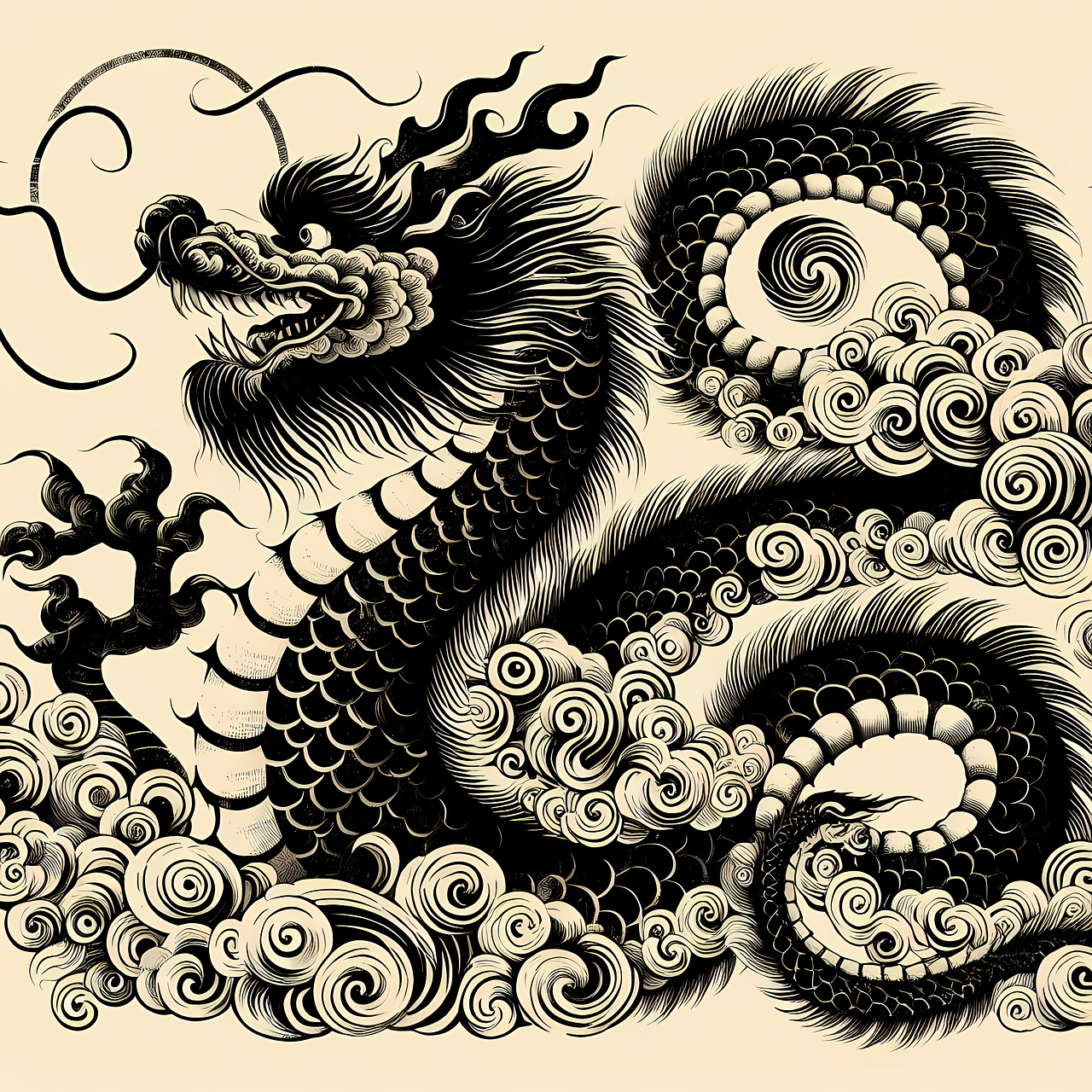 Download Ai Generated, Dragon, New Year. Royalty-Free Stock ...