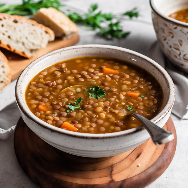 Linsensuppe, Petersilie, Gesundes Essen