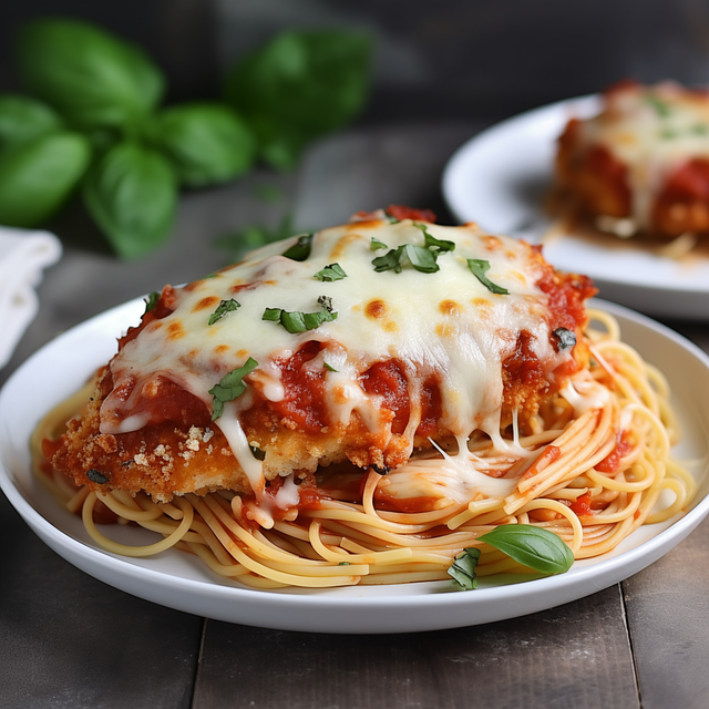 Free ai generated chicken parmesan italian cuisine illustration