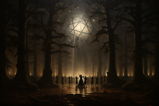 Free ai generated forest cult illustration