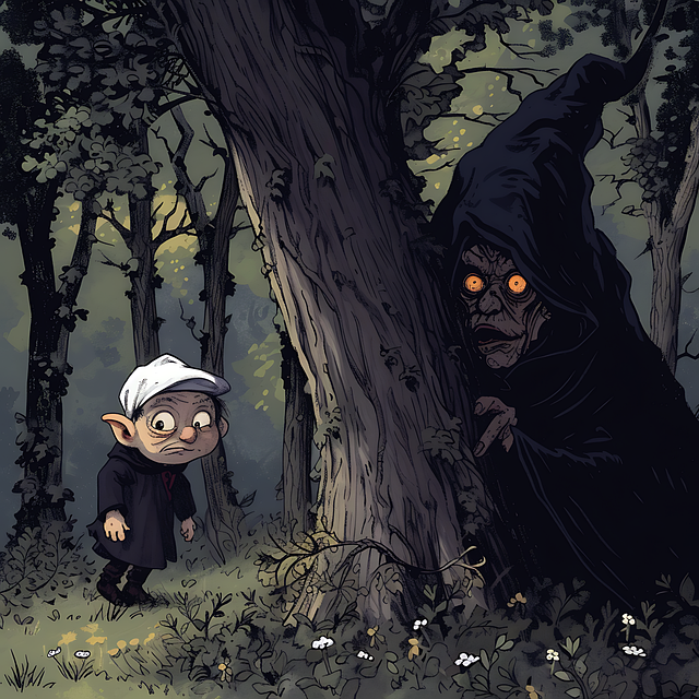 Free ai generated forest witch illustration