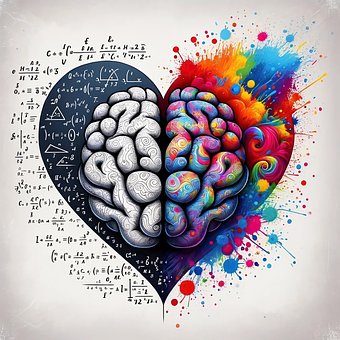 Ai Generiert, Gehirn, Herz, Mathematik