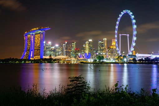 Singapur, Flyer, Marina Bay, Casino