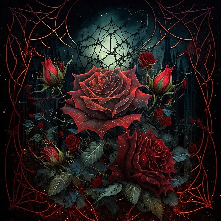 Gothic Standard Roses Download Gothic, Garden, Roses. Royalty-Free Stock Illustration Image ...