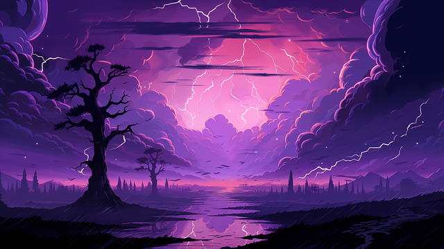 Download free HD stock image of Ai Generated Sky Free ai generated sky storm illustration