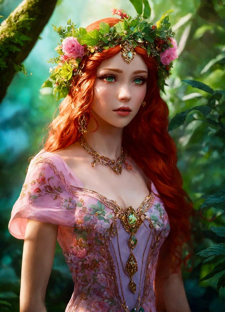 Spring Woman Avatar Download Ai Generated, Woman, Nature. Royalty-Free Stock Illustration ...