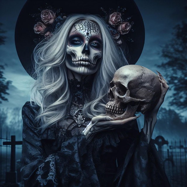 Free ai generated witch horror illustration