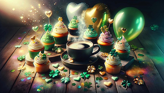 Free ai generated st patrick's day clover illustration