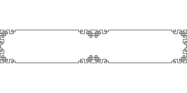 Free art deco frame divider vector