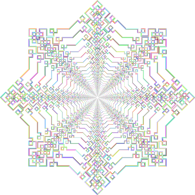 Free art deco tunnel corridor vector
