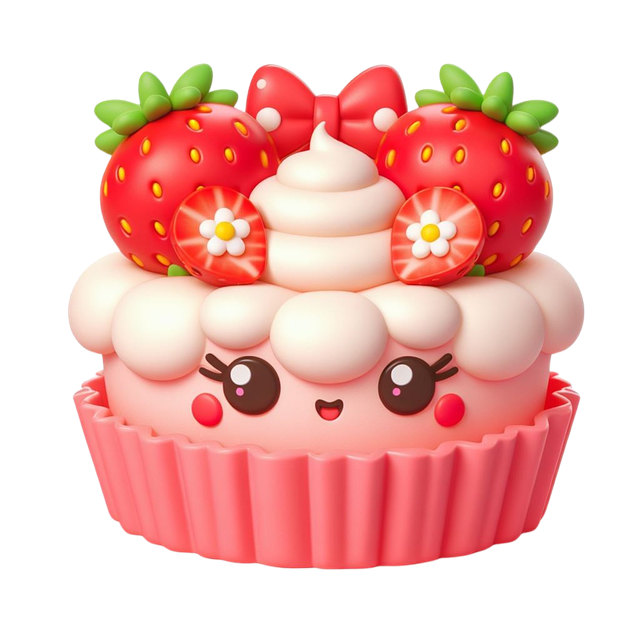 Sobremesa De Morango, Morangos, Kawaii