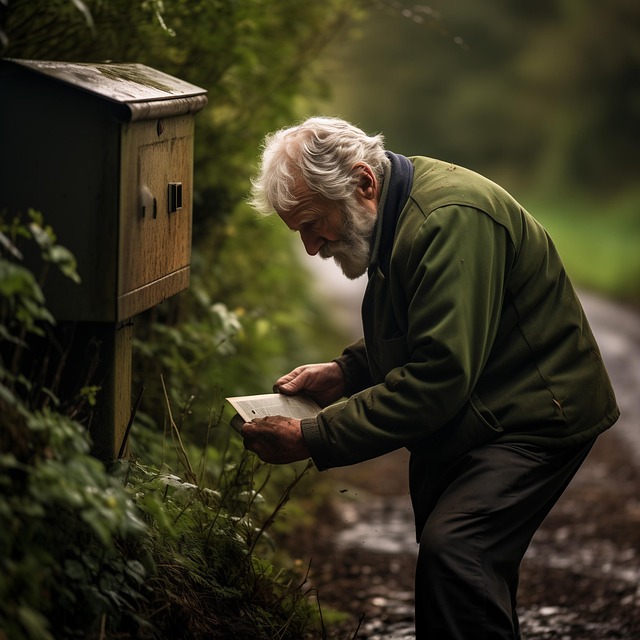 Free ai generated man mail illustration