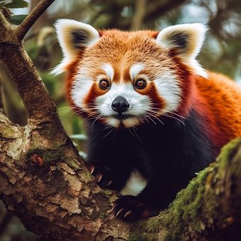 Free Ai Generated Red Panda illustration and picture