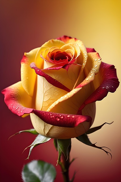 Free ai generated rose flower illustration