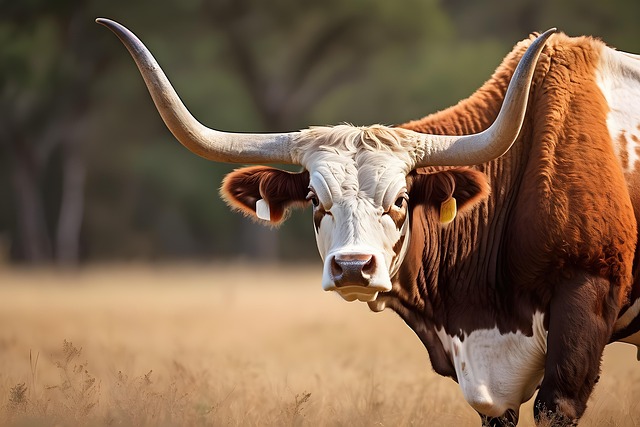 Free ai generated cow bull illustration