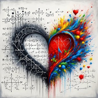 Ai Generiert, Mathematik, Herz, Abstrakt