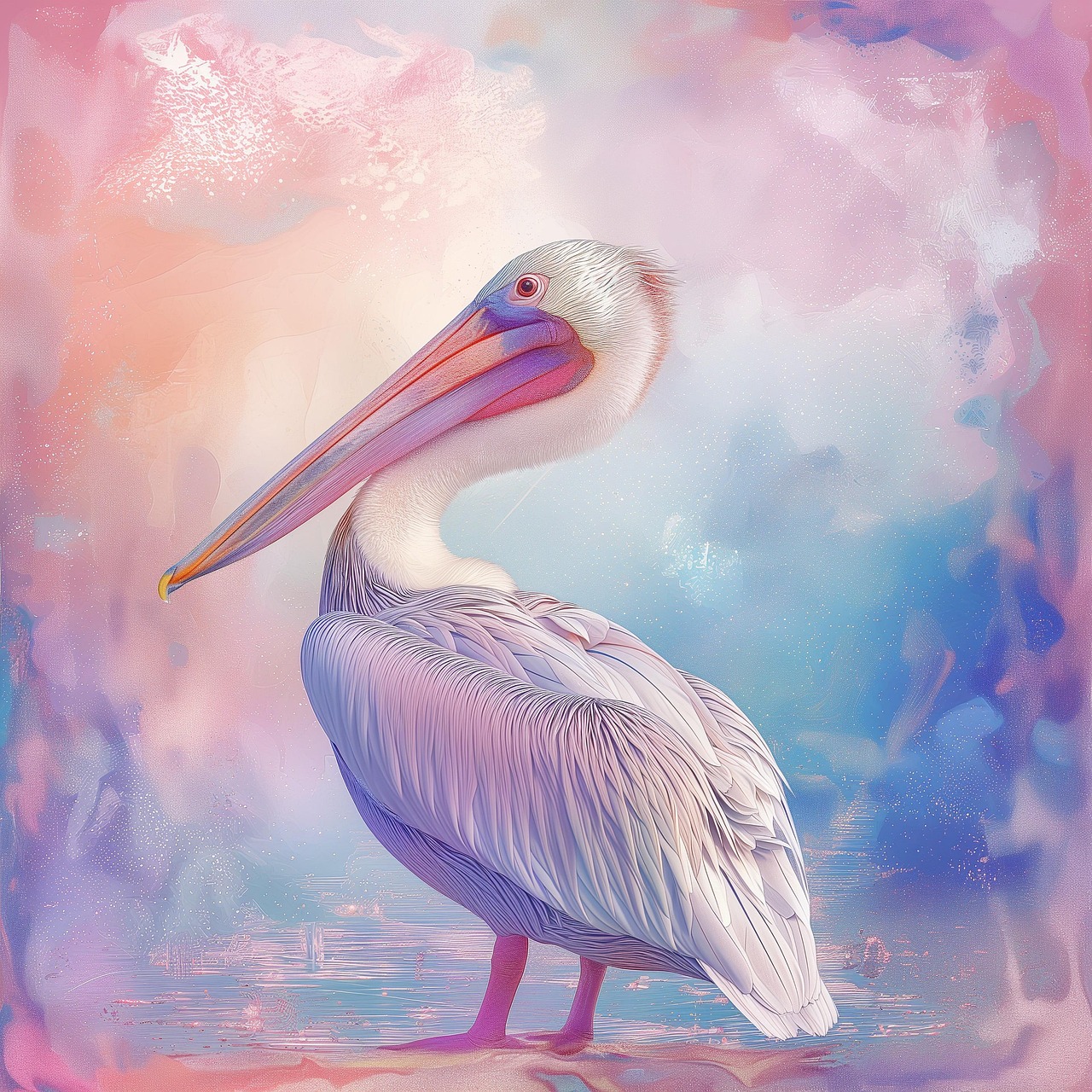 Download Ai Generated Pelican Pink Royalty-Free Stock Illustration ...