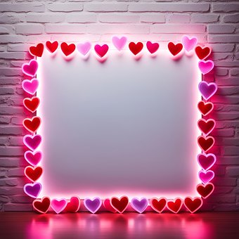 Free Hearts Frame illustration and picture