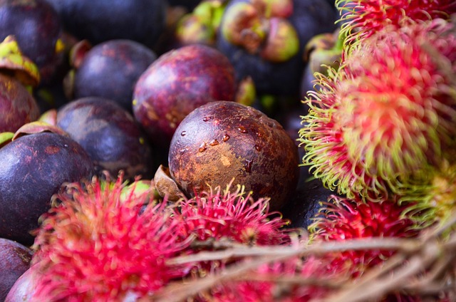Frugt, Asien, Mangostan, Lilla Mangostan