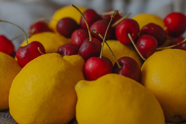 Free Lemons Cherries photo and picture