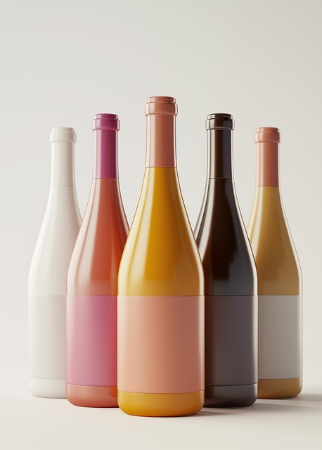 Free ai generated bottles wine illustration