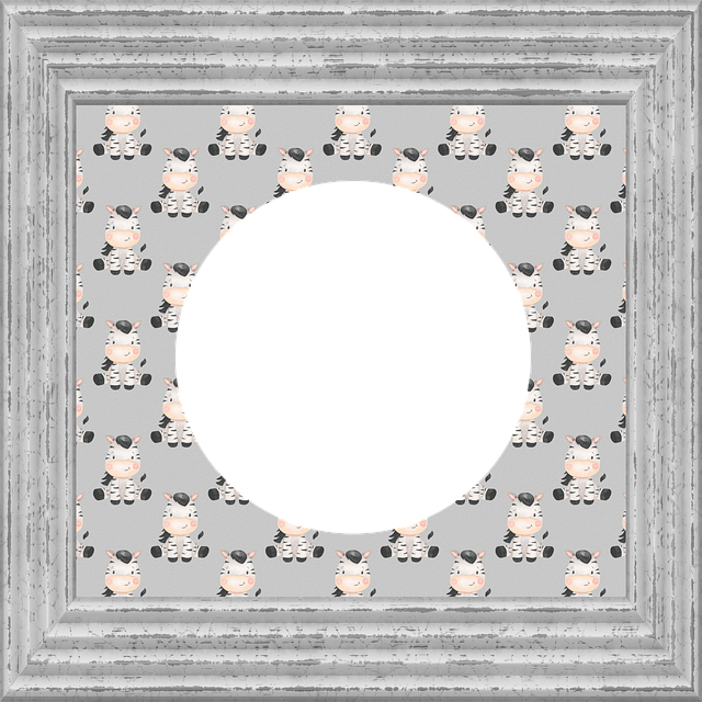 Free frame border zebra illustration