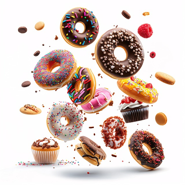 Free ai generated donuts sweets illustration