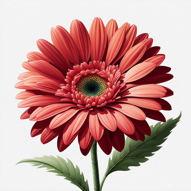 Download free HD stock image of Ai Generated Gerbera Free ai generated gerbera flower illustration