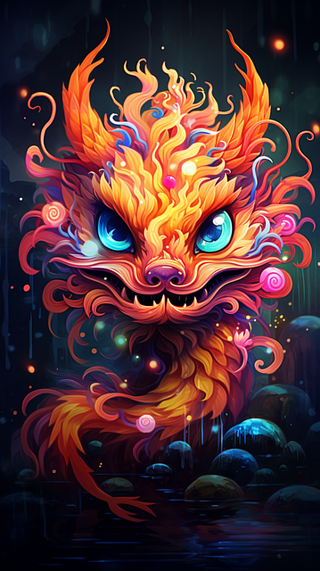 Free dragon creature mystic illustration