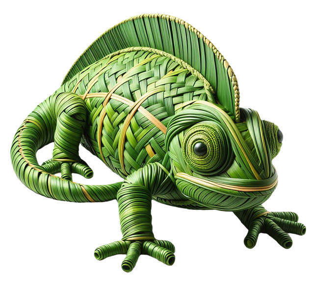 Free ai generated chameleon webbing illustration