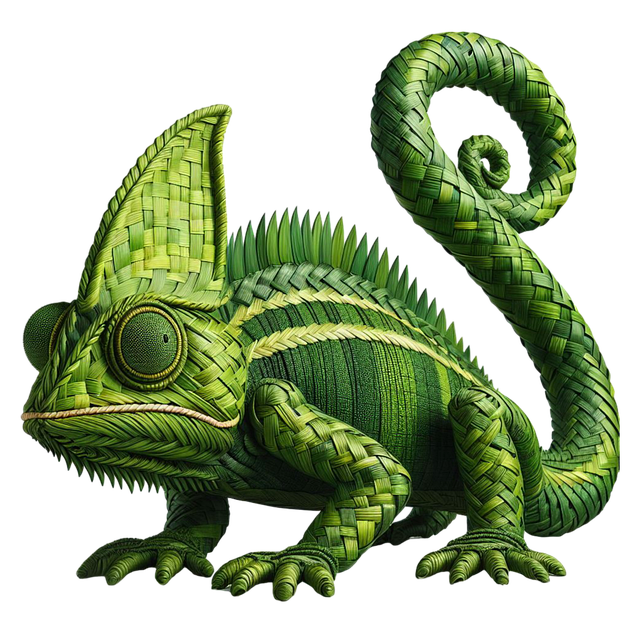 Free ai generated chameleon webbing illustration