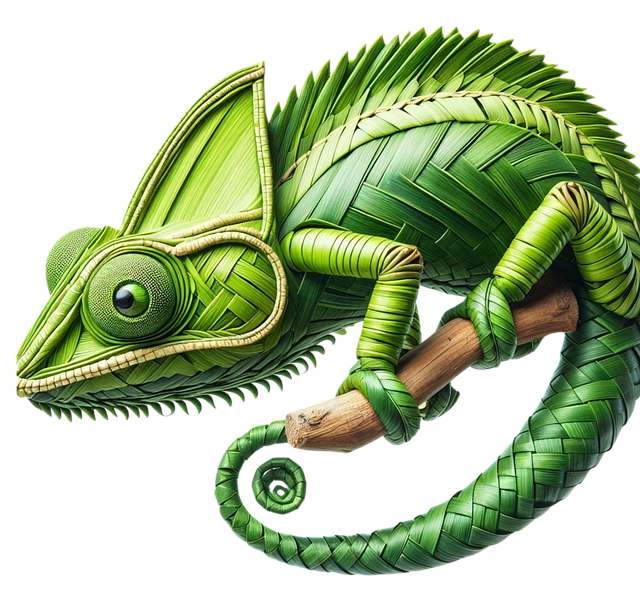 Free ai generated chameleon webbing illustration
