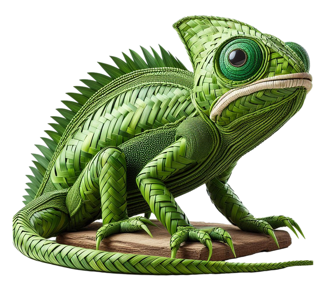 Free ai generated chameleon nature illustration