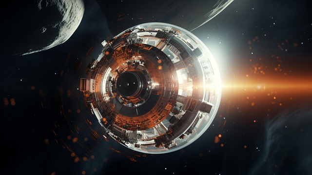 Free ai generated spacecraft satellite illustration