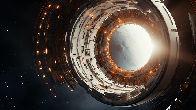 Free ai generated spacecraft satellite illustration