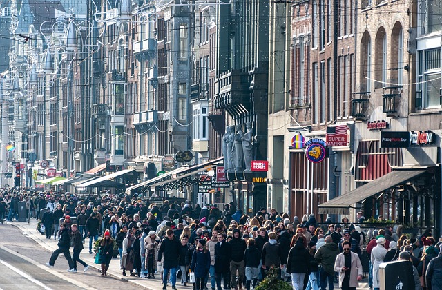 Gade, Mennesker, Fodgængere, Amsterdam