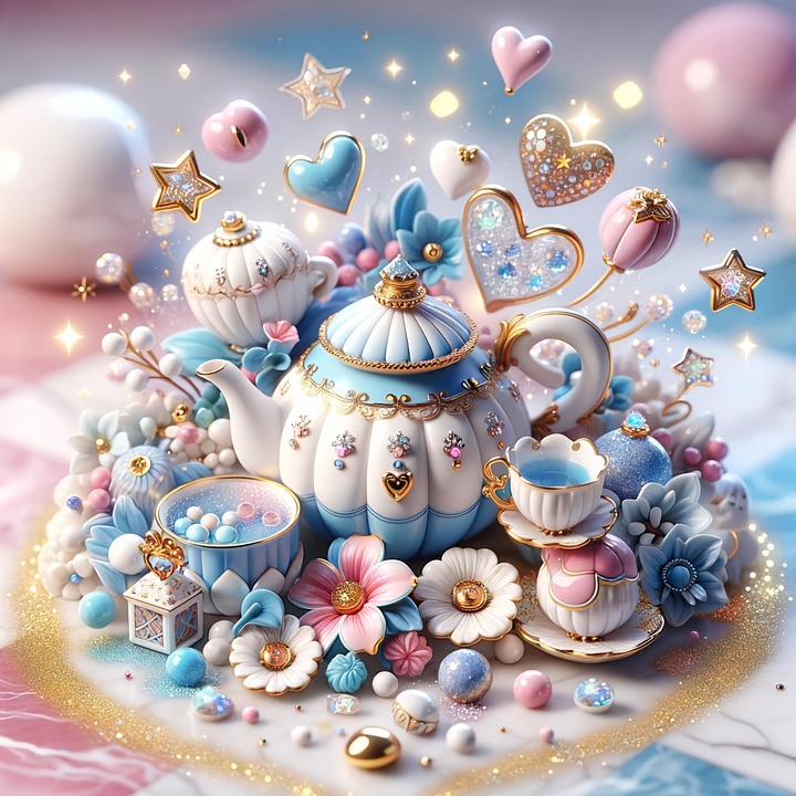 Download Ai Generated, Tea Set, Cute. Royalty-Free Stock Illustration ...