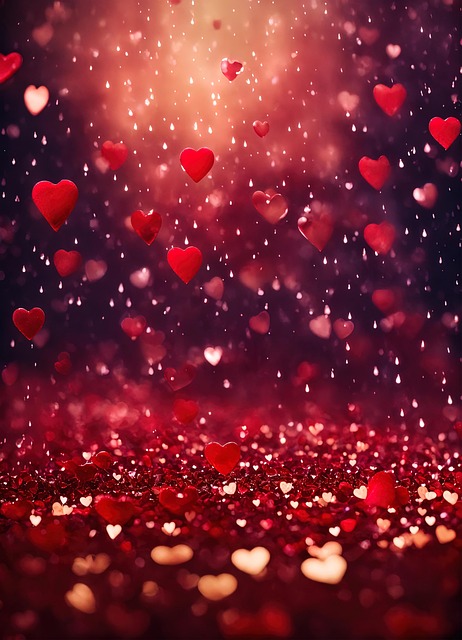 Free ai generated hearts valentine's illustration