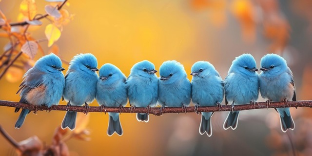 Download Ai Generated Birds Blue Birds Royalty Free Stock