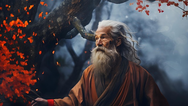 Free ai generated man wise illustration