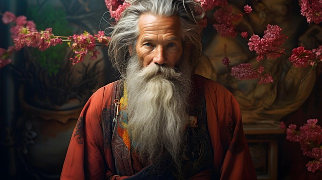 Free ai generated man wise illustration