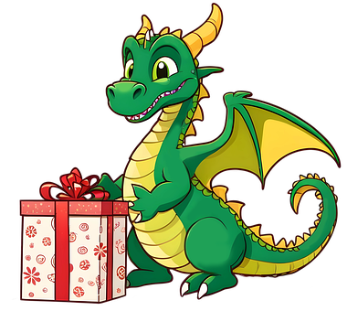 Dragon, Gave, Tegning, Tegnefilm