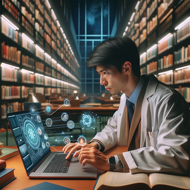 Free ai generated man technology illustration