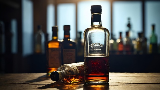 Free ai generated bottles alcohol illustration
