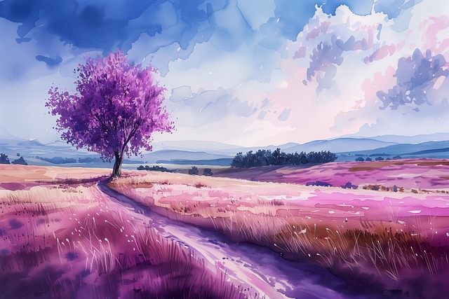 Ai Generiert, Baum, Feld, Beschwingt