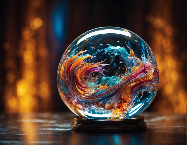 Free ai generated glass sphere illustration